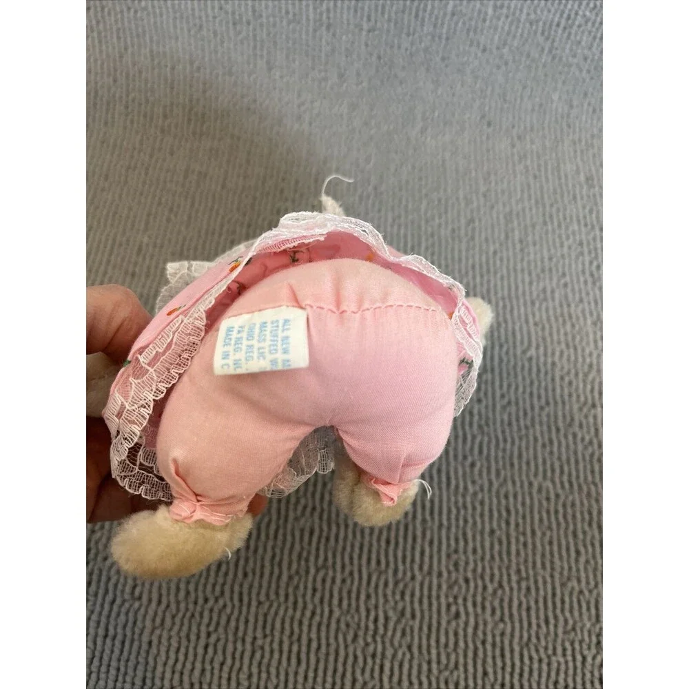 Vintage Mr. &‎ Mrs. Stuffed Easter Bunny Pink Couple 5